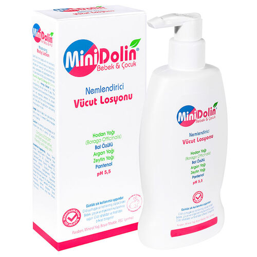 Minidolin Bebek Çocuk Nemlendirici Vücut Losyonu 250ml