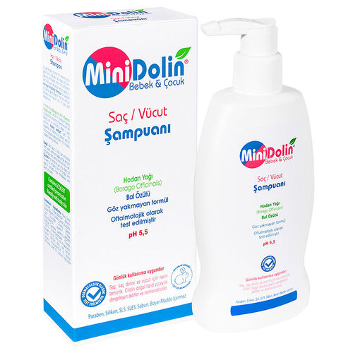 Minidolin Bebek ve Çocuk Saç Vücut Şampuanı 250ml