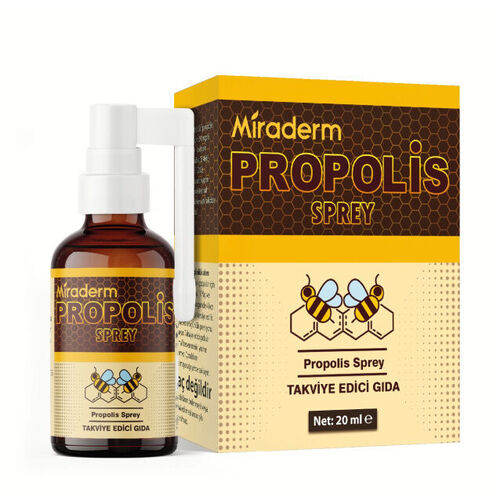 Miraderm Propolis Sprey Takviye Edici Gıda 20 ml