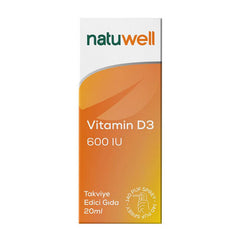 Natuwell D3 600 IU Sprey Damla 20 ml