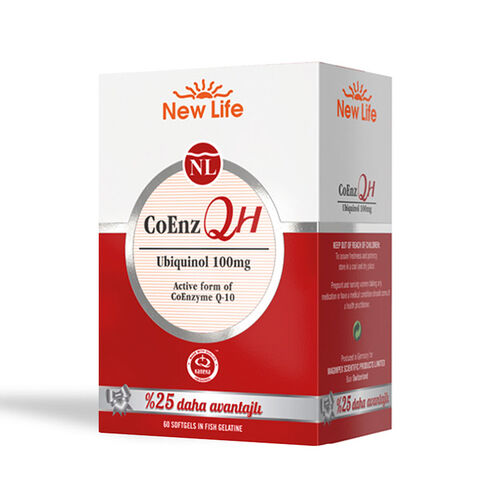 New Life CoEnz QH 100 mg 60 Yumuşak Kapsül