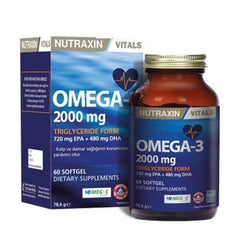 Nutraxin Omega 3 Balık Yağı 2000 mg 60 SoftGel