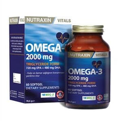 Nutraxin Omega 3 Balık Yağı 2000 mg 60 SoftGel