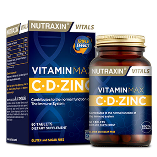 Nutraxin Vitamin Max C.D Çinko 60 Tablet