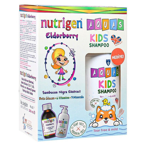 Nutrigen Kara Mürver Şurup 200 ml - Aquas Kids Şampuan Hediye