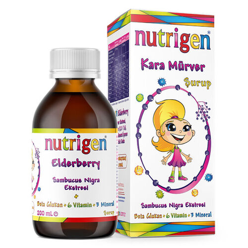 Nutrigen Kara Mürver Şurup 200 ml - Aquas Kids Şampuan Hediye