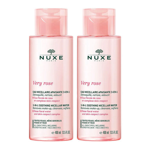 Nuxe Very Rose 3’ü 1 Arada Micellar Su 400 ml Avantajlı Paket