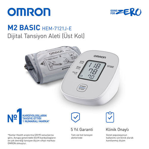 Omron M2 Basic Koldan Ölçer Tansiyon Aleti