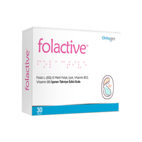 Orthogen Folactive Takviye Edici Gıda 90 Tablet