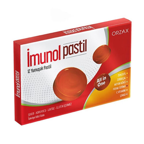 Orzax İmunol 12 Yumuşak Pastil