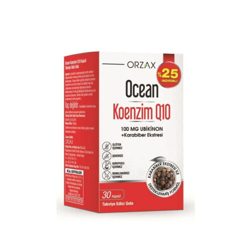 Orzax Ocean Koenzim Q10 30 Kapsül