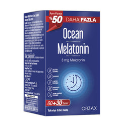 Orzax Ocean Melatonin Takviye Edici Gıda 60+30 Tablet