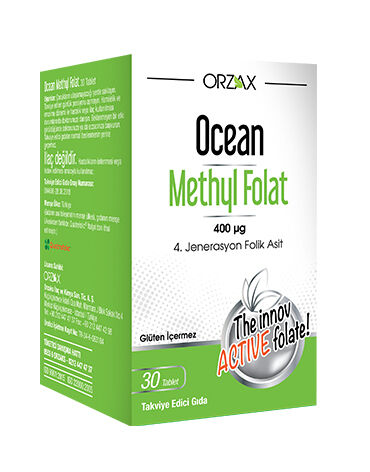 Orzax Ocean Methyl Folat 30 Tablet