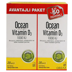 Orzax OCean Vitamin D3 1000 IU 2 x 20 ml