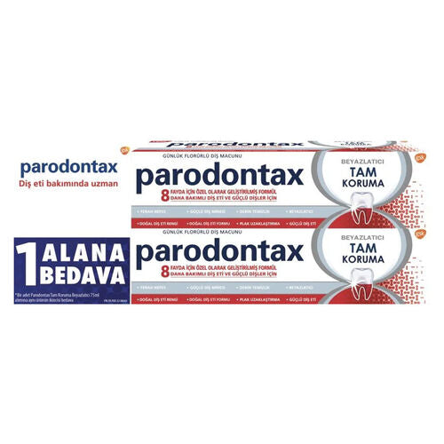 Parodontax Beyazlatıcı Tam Koruma Diş Macunu 75 ml - 1 ALANA 1 BEDAVA