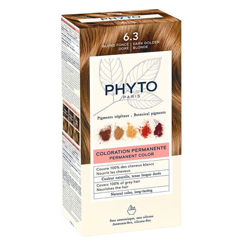 Phyto Phytocolor Bitkisel Saç Boyası - 6.3 Koyu Kumral Dore Yeni Formül