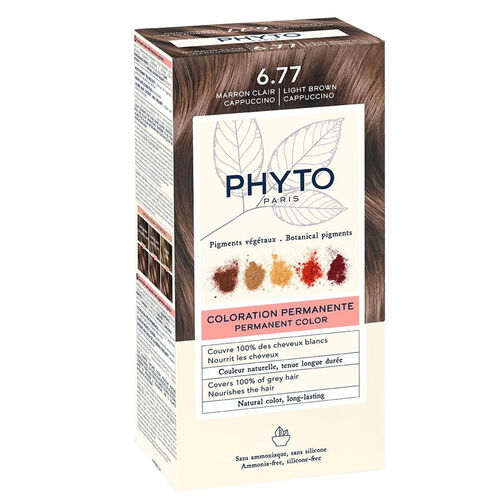 Phyto Phytocolor Bitkisel Saç Boyası - 6.77 Cappuccino Kahve