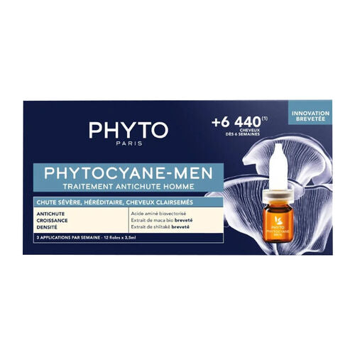 Phyto Phytocyane-Men Erkekler İçin Saç Dökülme Karşıtı Bakım 12 Ampül x 3,5 ml