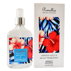 Pomellos Jamaika Gülü ve Beyaz Frangipani Spreyli Kolonya 150 ml