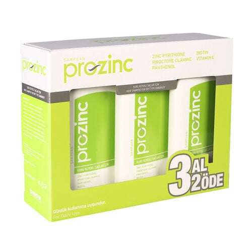 Prozinc Kuru Kepekli Saçlar İçin Şampuan 300 ml | 3 al 2 öde