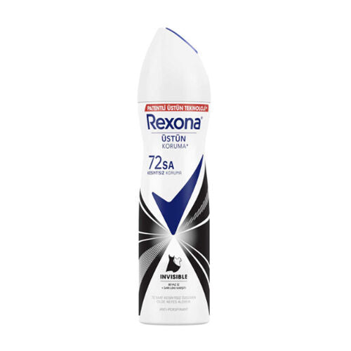 Rexona Invisible Black White Kadın Sprey Deodorant 150 ml