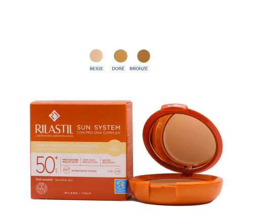 Rilastil Sun System SPF50+ Uniforming Compact Cream 10 gr - 02 Dore