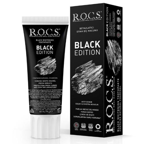 Rocs Black Edition Beyazlatıcı Diş Macunu 60 ml