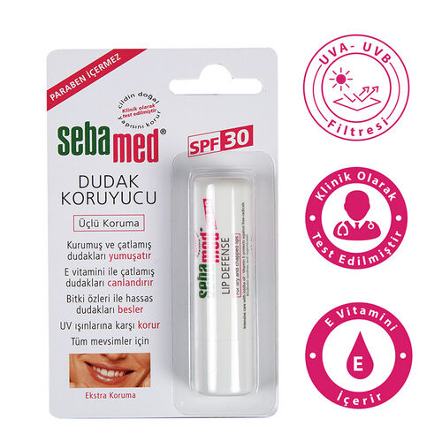 Sebamed SPF 30 Üçlü Etkili Dudak Kremi 4.8 gr