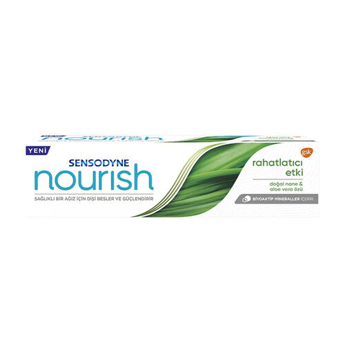 Sensodyne Nourish Rahatlatıcı Etki Nane ve Aloe Vera Özlü Diş Macunu 75 ml