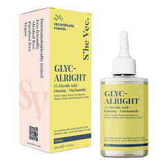 She Vec Glyc-Alright -7 Glycolic Acid + Ginseng + Niacinamide 200 ml