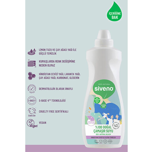 Siveno Doğal Çamaşır Suyu 700 ml