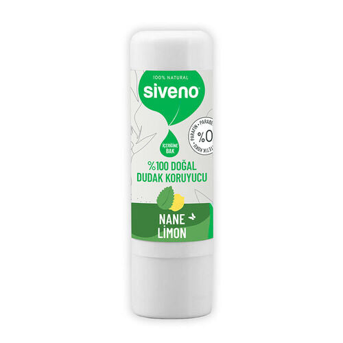 Siveno Doğal Dudak Koruyucu Nane ve Limon 6 gr