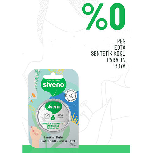 Siveno Doğal Tırnak Çevresi Doğal Bakım Balsamı 15 ml