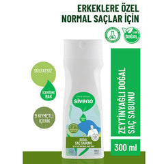 Siveno Zeytinyağlı Doğal Saç Sabunu Erkekler için 300 ml