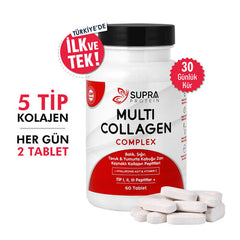 Supra Protein Multi Kolajen Complex Takviye Edici Gıda 60 Tablet