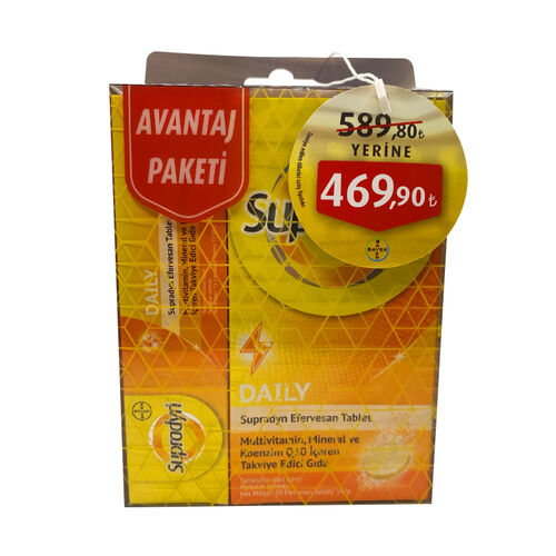 Supradyn Daily Efervesan Tablet 30 Tablet AVANTAJ PAKETİ