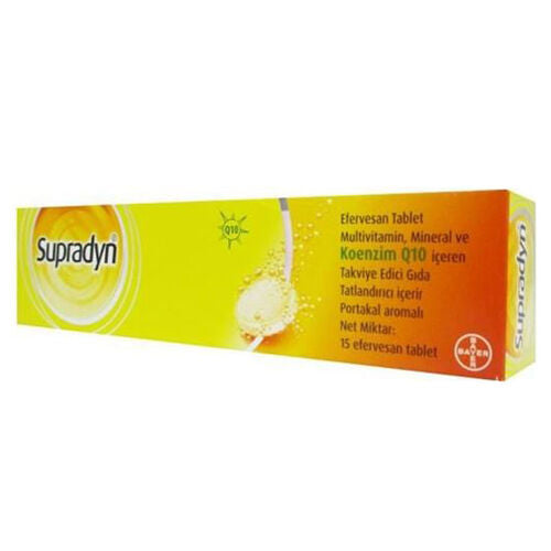 Supradyn Efervesan Portakal Aromalı 15 Tablet