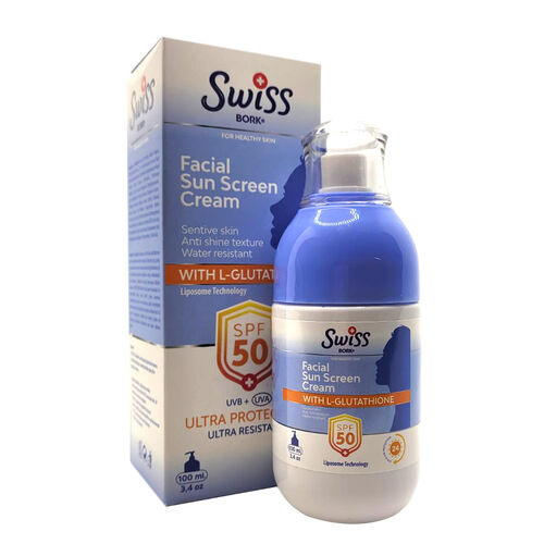 Swiss Bork Leke Karşıtı Spf50+ Yüz Güneş Kremi 100 ml