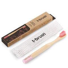 T-Brush Bambu Çocuk Diş Yumuşak Fırçası Pembe