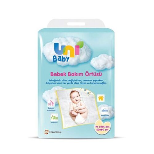 Uni Baby Bebek Bakım Örtüsü 10 Adet