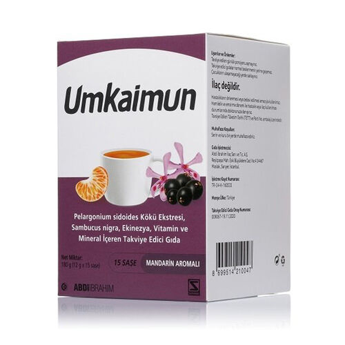 Unkaimun Vitamin Mineral İçeren Takviye Edici Gıda 15 Saşe