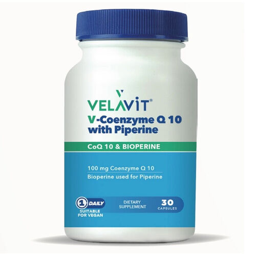 Velavit V-Coenzyme Q10 With Piperine 30 Kapsül