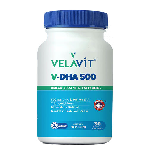 Velavit V-DHA 500 30 Yumuşak Jel Kapsül