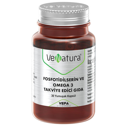 VeNatura Fosfotidilserin ve Omega 3 Takviye Edici Gıda 30 Yumuşak Kapsül