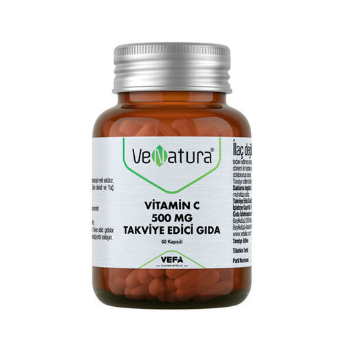 VeNatura Vitamin C 500 MG Takviye Edici Gıda 60 Kapsül