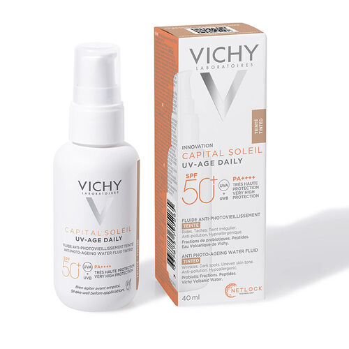 Vichy Capital Soleil UV Yaşlanma Karşıtı Güneş Kremi SPF 50 40 ml - Renkli