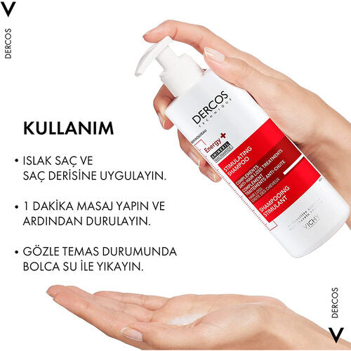 Vichy Dercos Energising Saç Dökülmesine Karşı Şampuan 400 ml