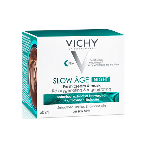 Vichy Slow Age Night Yaşlanma Karşıtı Gece Bakım Kremi ve Maske 50 ml