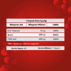 Voop B12 Vitamini Takviye Edici Gıda 60 Kapsül