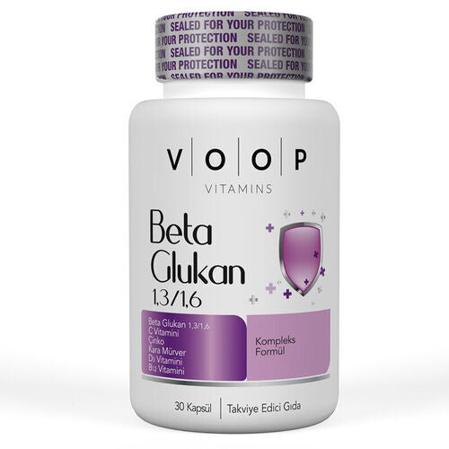 Voop Beta Glukan Takviye Edici Gıda 30 Kapsül